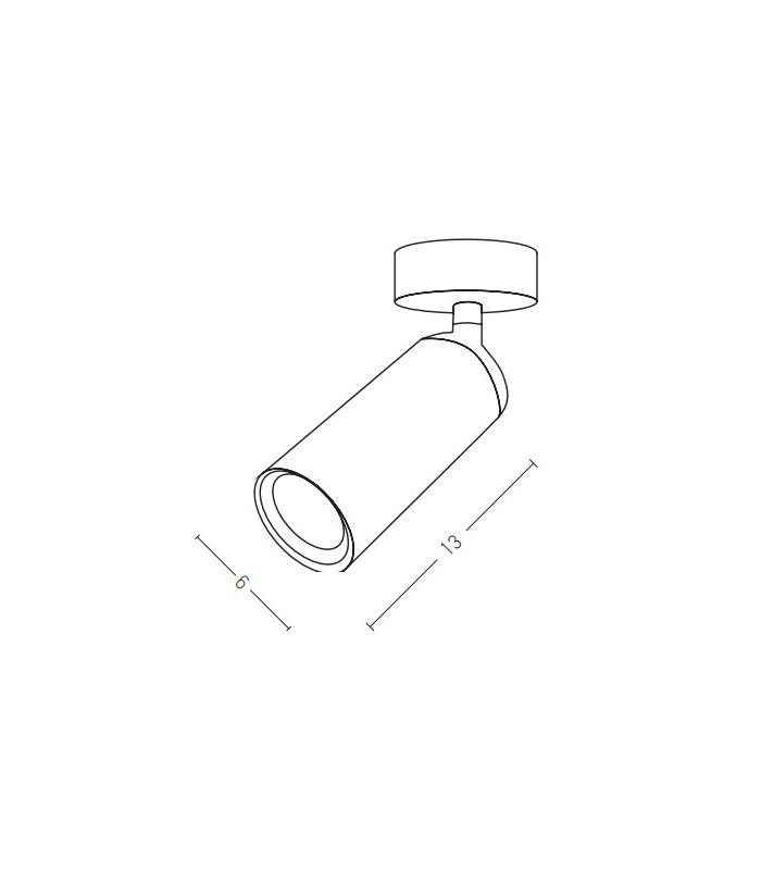 Melnik Ceiling Spot Led 9W 15° Black Matt LED 3000K-2