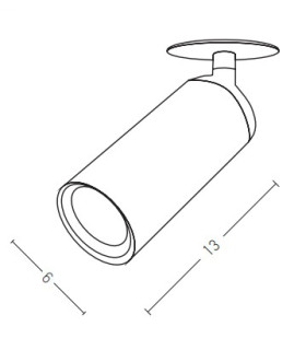 Melnik Recessed Downlight White Matt 1xGU10-2