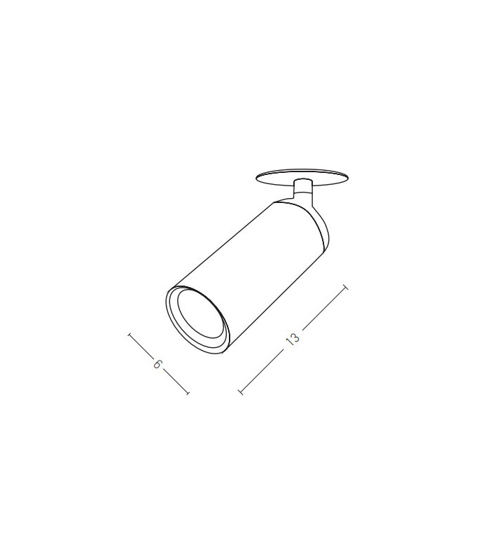 Melnik Recessed Downlight White Matt 1xGU10-2