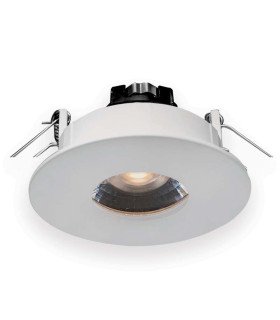 Vale Round Recessed Downlight White - Black 1xGU10