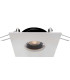 Vale Square Recessed Downlight White - Black 1xGU10