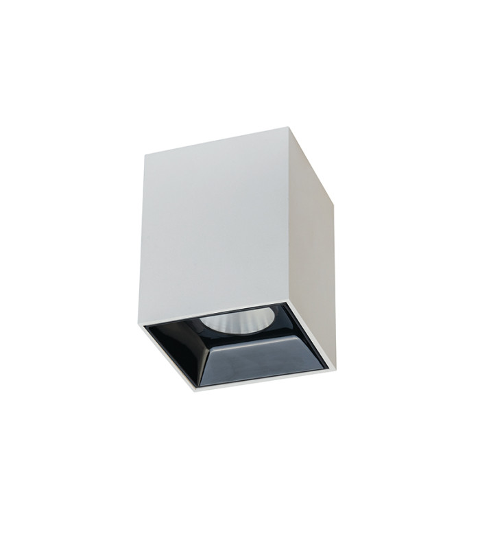 Obzor Surface Mounted Downlight White - Black Reflector LED 3000K-1
