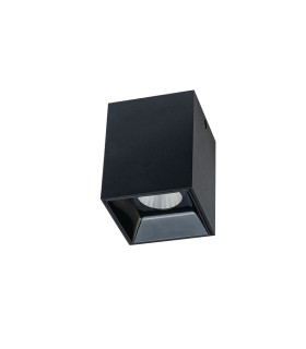 Obzor Surface Mounted Downlight Black - Black Reflector LED 3000K-1