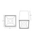 Obzor Surface Mounted Downlight White - Black Reflector LED 3000K-3