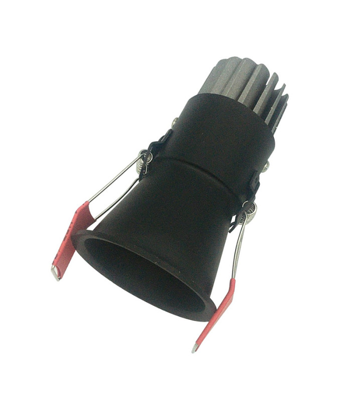 Borovo 5.5cm Recessed Downlight Black Matt LED 3000K-1