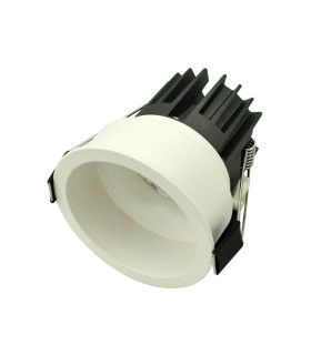 Borovo 8.3cm Recessed Downlight White Matt LED 3000K IP54-1