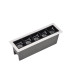 Byala 5 Light Recessed Downlight Sandy White - Black LED 3000K-1