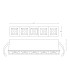 Byala 5 Light Recessed Downlight Sandy White - Black LED 3000K-3