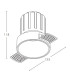 Zemen 8.2cm Recessed Downlight Sandy White LED 3000K 15W-3