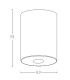 Terya Surface Mounted Downlight Sandy White LED 3000K IP54-3