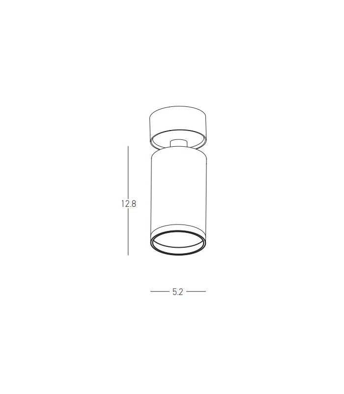 Marisca Surface Mounted Downlight Black Sandy 1xGU10-2