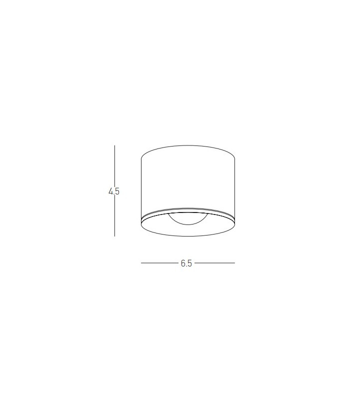 Solyss Surface Mounted Downlight Sandy Black LED 3000K IP54-2