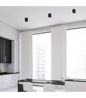 Nyra Square Surface Mounted Downlight Sandy Black 1xGU10 LED-2