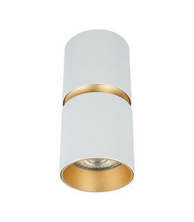 Nyvia Surface Mounted Downlight Sandy White- Gold Matt 1xGU10 LED-1