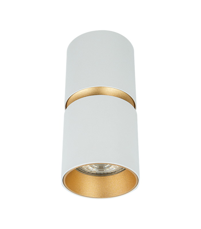 Nyvia Surface Mounted Downlight Sandy White- Gold Matt 1xGU10 LED-1