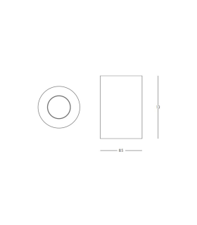 Lysia Surface Mounted Downlight Sandy White LED 3000K IP44-2