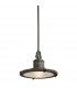 1 Light  Medium Dome Ceiling Pendant Olde Bronze, E27 - 1