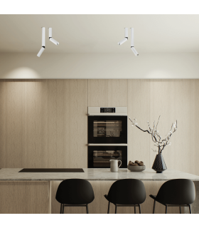 Brevia 20cm Surface Mounted Downlight Sandy White LED 3000K-2