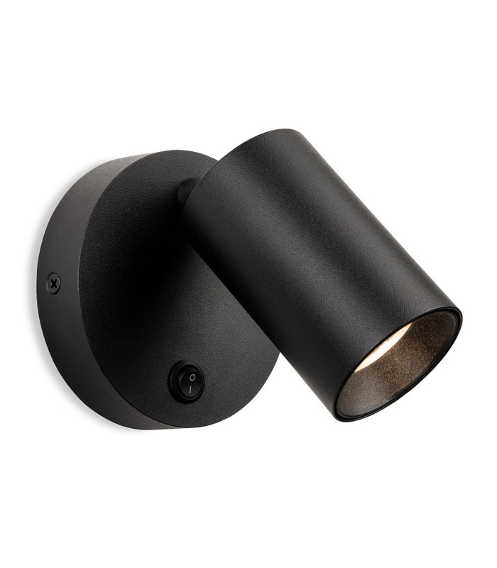Firstlight Spotlight Max Wall Spot Switched Black 1xGU10