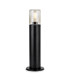 Manor Bollard Post Black with Smoked Glass 1xE27 IP44