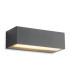 Maya 2 Light Wall Graphite 12w LED 3000-4000-5000K CCT IP65