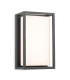 Lyon Wall Light Graphite with Opal White Polycarbonate Diffuser 6w LED 3000-4000-5000K CCT IP65