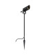 Visor Long Spike Spot Black 1xGU10 IP65