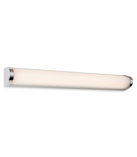 Kobe Wall Light - 604mm Chrome with Opal White Polycarbonate Diffuser 16w LED 1350lm 3000K IP44