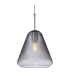 Fortune Dome Pendant Chrome with Smoked Decorative Glass 1xE27