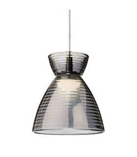 Royale Dome Pendant Chrome with Smoked Decorative Glass 3w LED 330lm 3000K