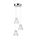 Royale 3 Light Cluster Chrome with Clear Decorative Glass 3xLED 993lm 3000K