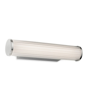Coral Wall Light - 300mm Chrome with Opal White Polycarbonate Diffuser 9w LED 3000-4000-5700K CCT IP44