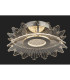 Trinity Flush Ceiling Fitting Brushed Steel with Decorative Transparent Acrylic 17w LED 1600lm 3000K