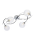 Elba 4 Light Flush Ceiling Fitting Chrome with Clear Decorative Glass 4xG9