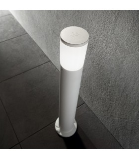 1 Light Outdoor Bollard Light White IP55, E27 - 2