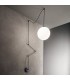 1 Light Globe Ceiling Pendant Black, E27 - 2