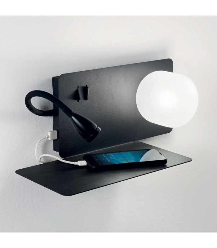 LED 2 Light Wall Light Black, G9 - 2
