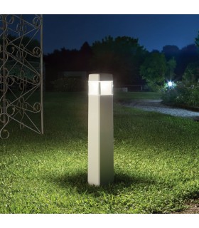 1 Light Outdoor Bollard Light White IP44 - 2