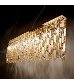 8 Light Pendant Bar Light Brass - 2