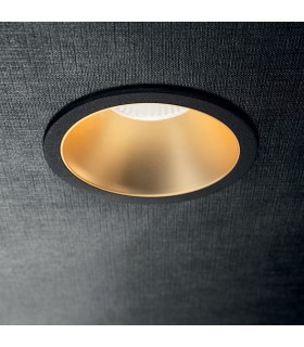 LED 1 Light Recessed Spotlight Black Gold - 2