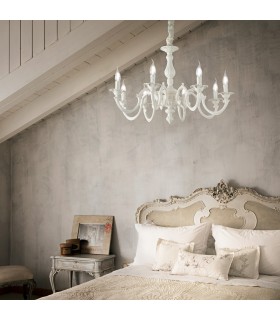 6 Light Pendant Light White - 2