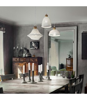 1 Light Dome Ceiling Pendant Light White - 2
