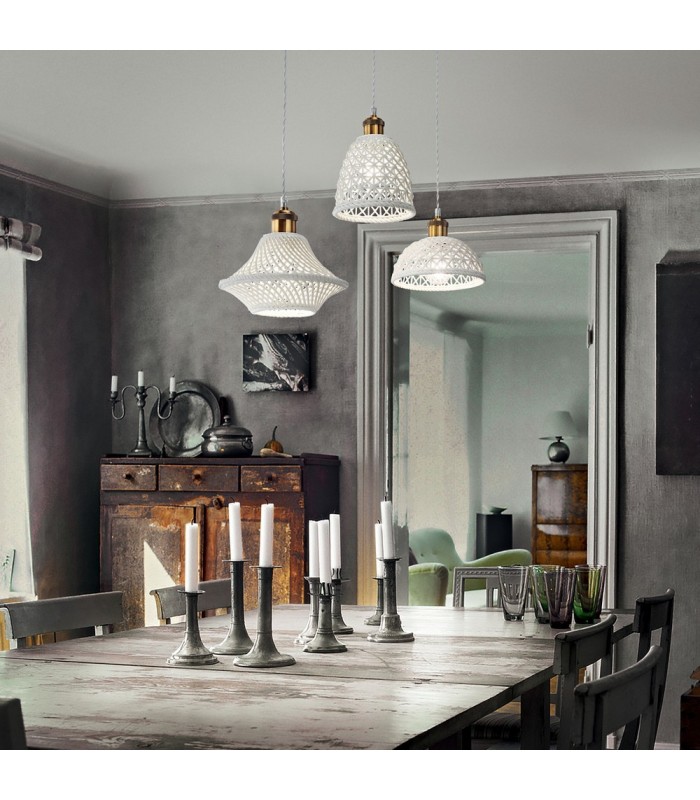 3 Light Cluster Ceiling Pendant White - 2