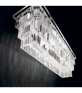8 Light Ceiling Pendant Chrome - 2
