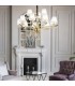 12 Light Multi Arm Pendant Light Satin Brass - 2