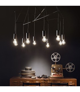 Light Cluster Ceiling Pendant Black - 2