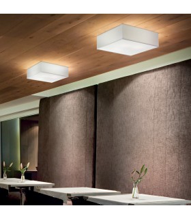 4 Light Large Flush Ceiling Light White - 2