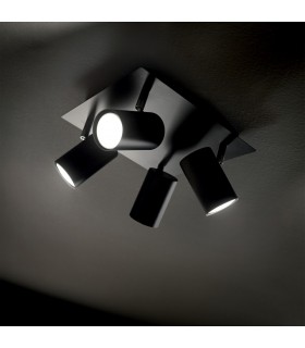 4 Light Ceiling Light Black - 2