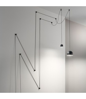 1 Light Dome Ceiling Pendant Light Black - 2