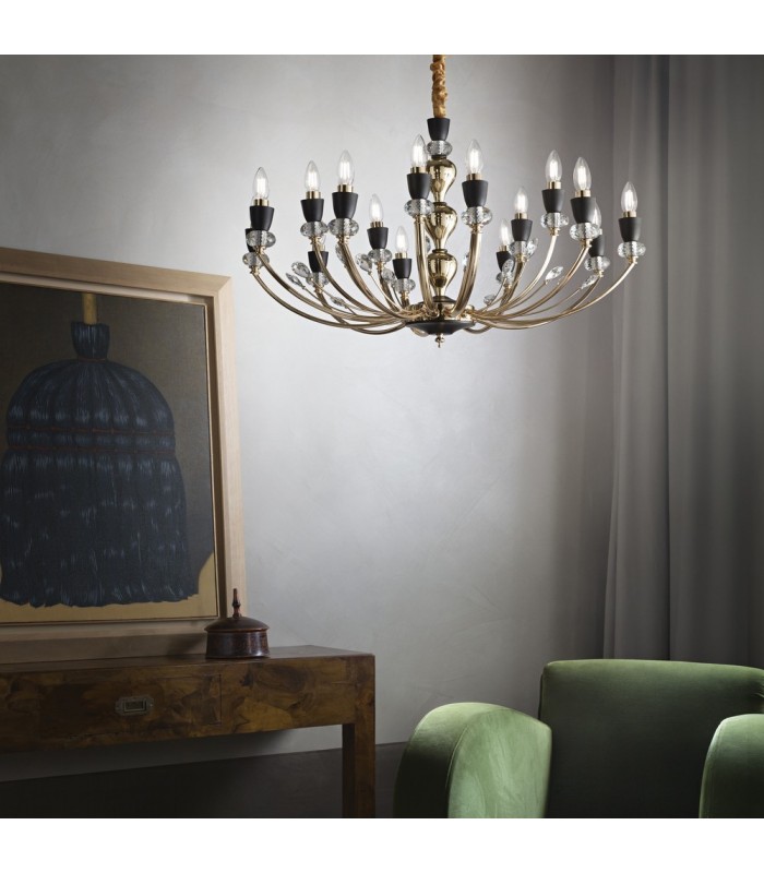 15 Light Pendant Light Black - 2